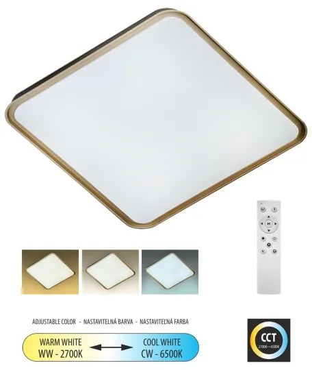 Plafonieră LED dimabilă UNA LED/60W/230V 2700-6500K + telecomandă