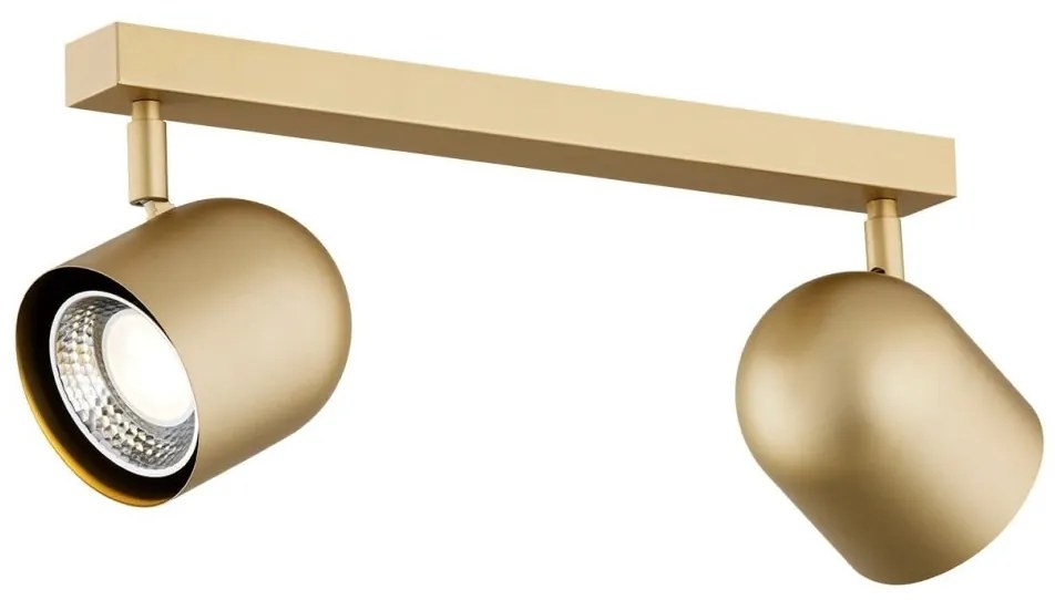 Plafoniera cu 2 spoturi design modern Isola auriu