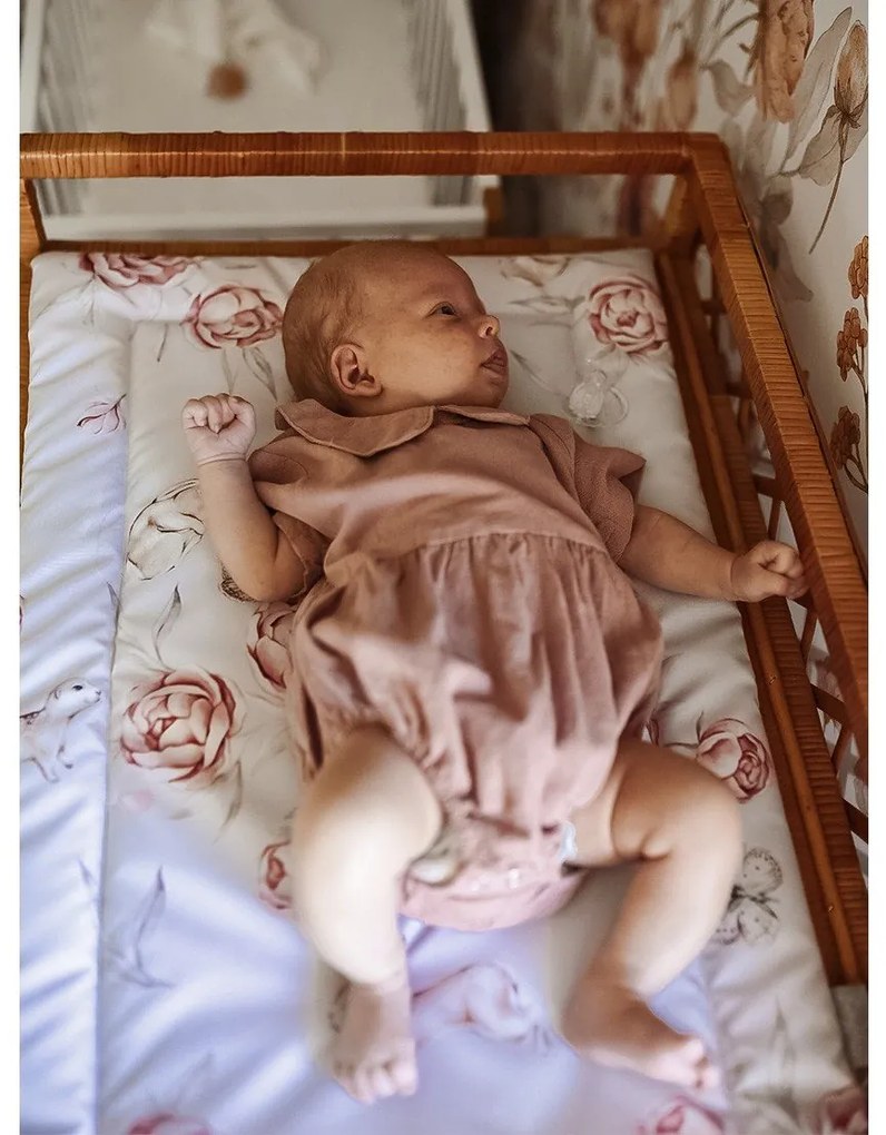 Saltea pentru masa de infasat bebe, impermeabila, fata dubla, Nature by BabySteps