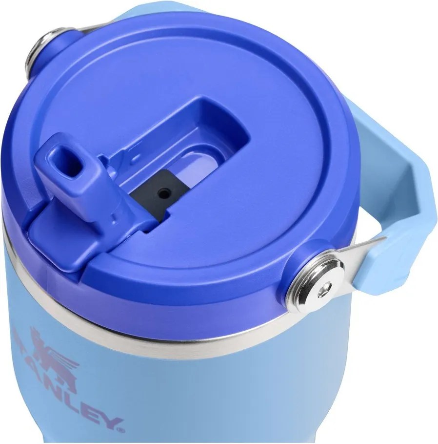 Termos albastru din oțel inoxidabil 600 ml IceFlow™ Flip Straw 2.0 Tumbler Blue Sky – Stanley