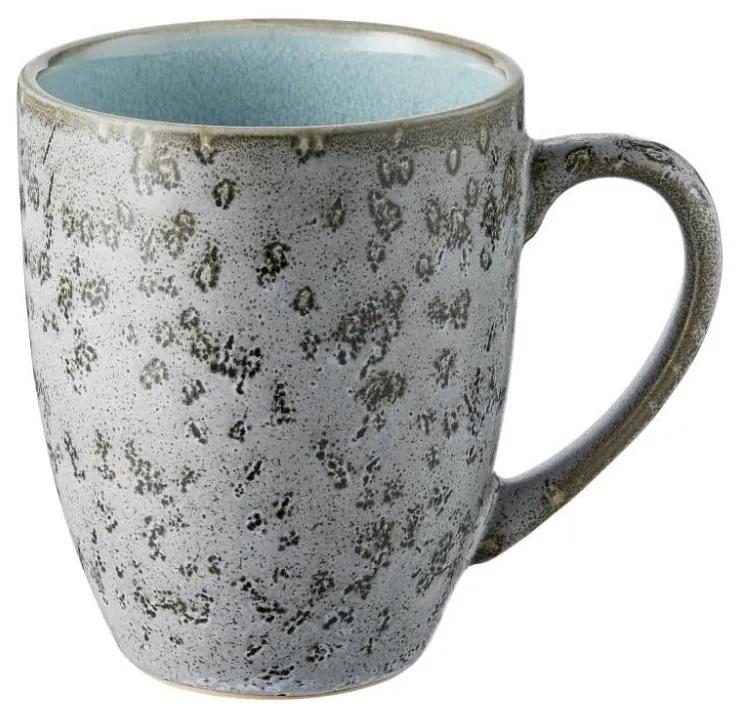 Cană din ceramică și glazură interioară albastru deshis Bitz Mensa, 300 ml, gri