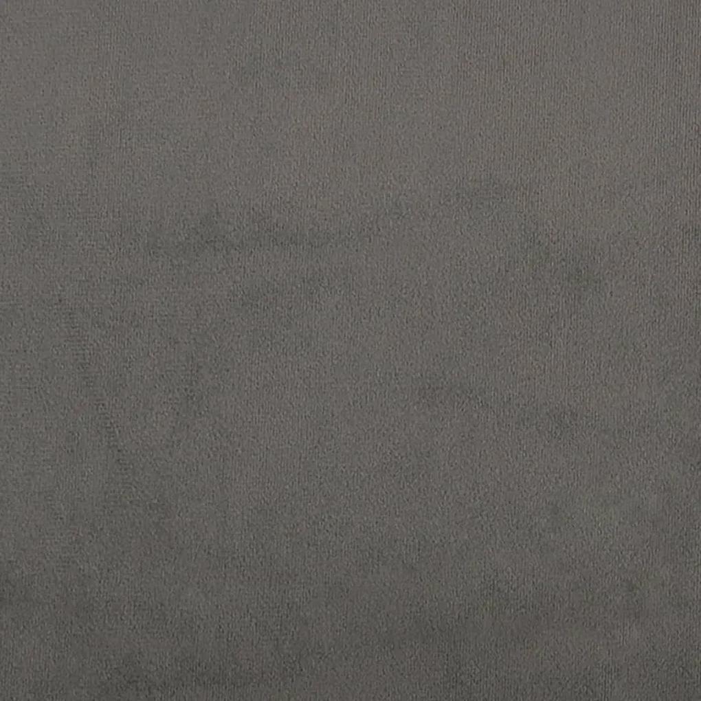 Tablie de pat cu aripioare gri inchis 93x23x118 128 cm catifea 1, Morke gra, 93 x 23 x 118 128 cm