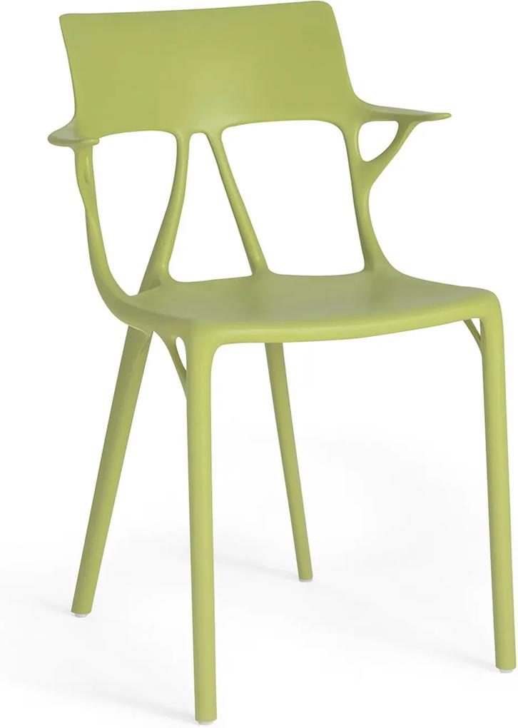 Scaun Kartell A.I. design Philippe Starck, verde