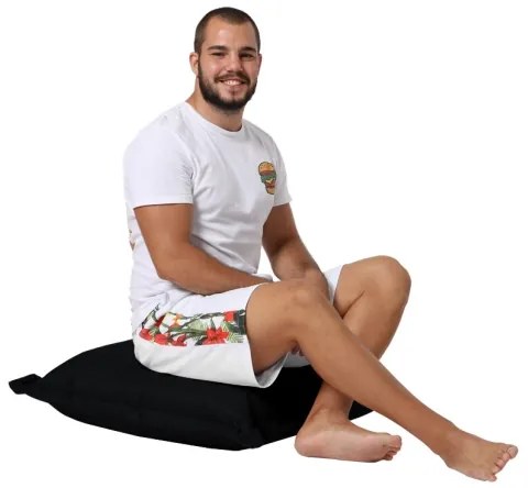 Pernă de podea 70x70 cm negru