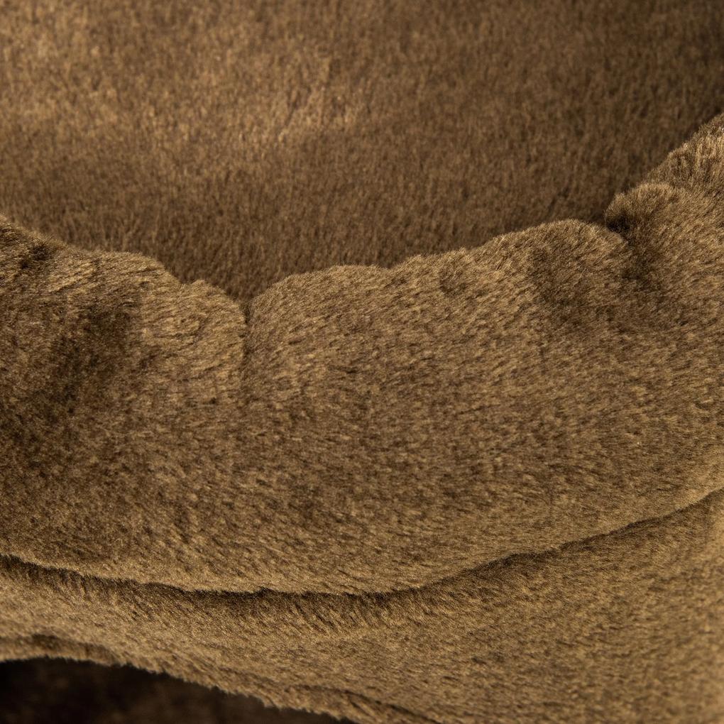 Arbore de zgariat pentru Pisici PawHut cu Stalpi din Franghie Sisal, Casuta si Perna, Husa din Plus, Inaltime 87 cm, Culoare Cafea | Aosom RO