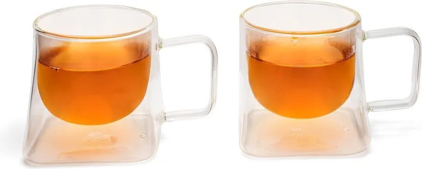 Căni 2 buc. cu perete dublu din sticlă 220 ml Otto – Leopold Vienna