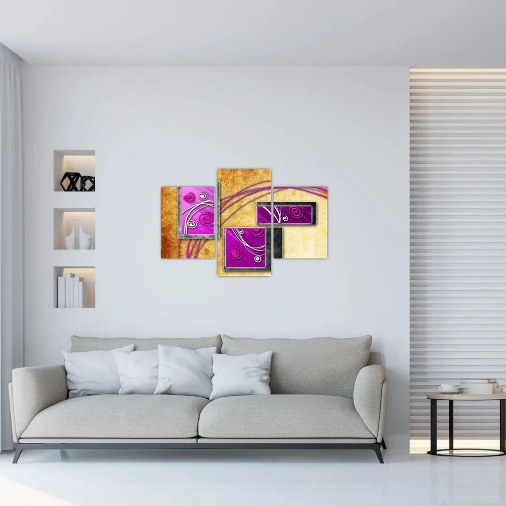 Tablou abstracție (90x60 cm)