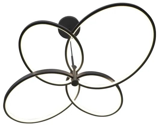 Lustră LED suspendată pe cablu RIBBON LED/37W/230V 4000K neagră