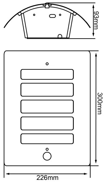 Brilliant - Corp de iluminat exterior cu senzor TODD 1xE27/60W/230V IP44 antracit