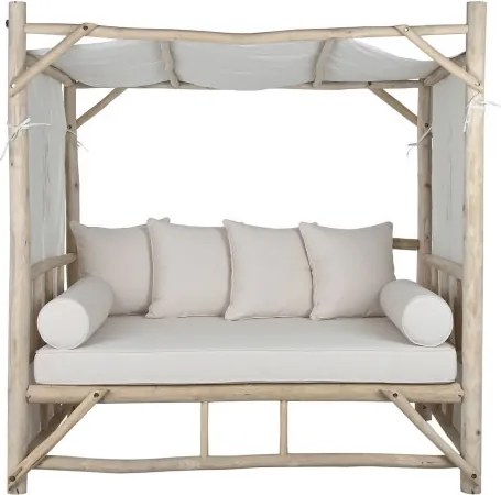 Pat relaxare exterior din lemn de tec " Natural "