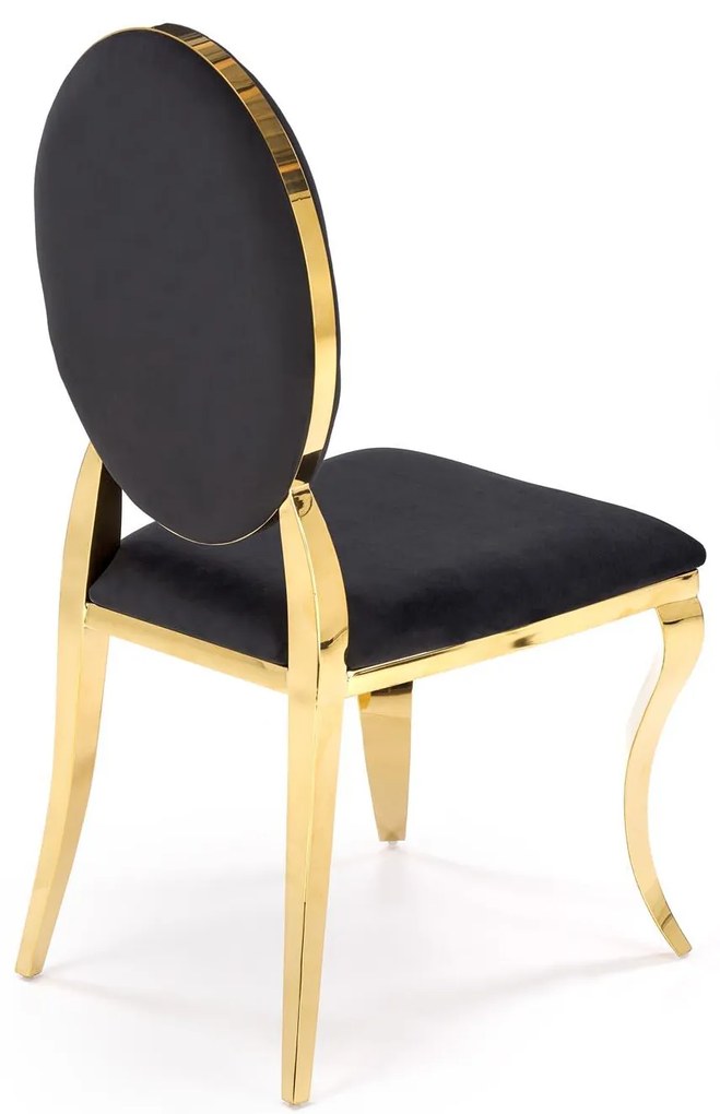 Scaun sufragerie Regino (negru + auriu). 1123671