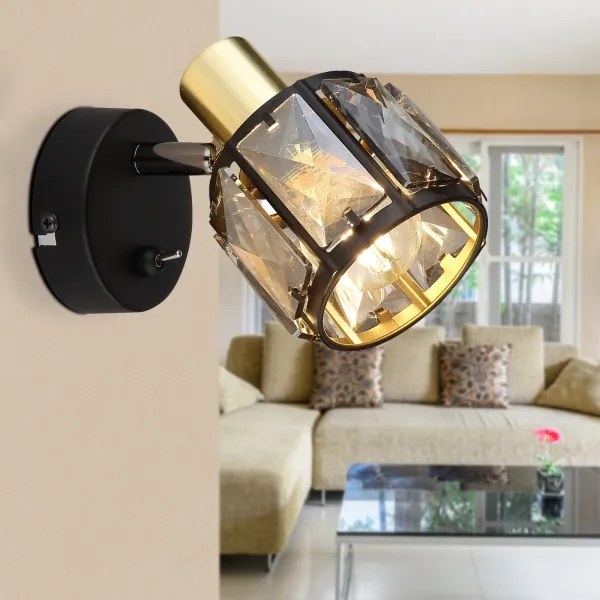 Spot de perete INDIANA 1xE14/40W/230V Globo 54357-1B