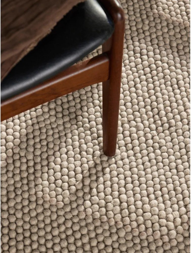 Covor bej țesut manual rotund din lână ø 200 cm Richmond Diana – Ted Baker