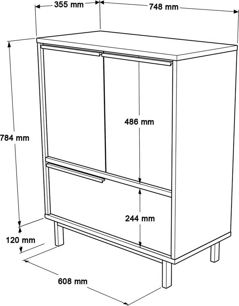 Dulap pentru pantofi One Walnut
