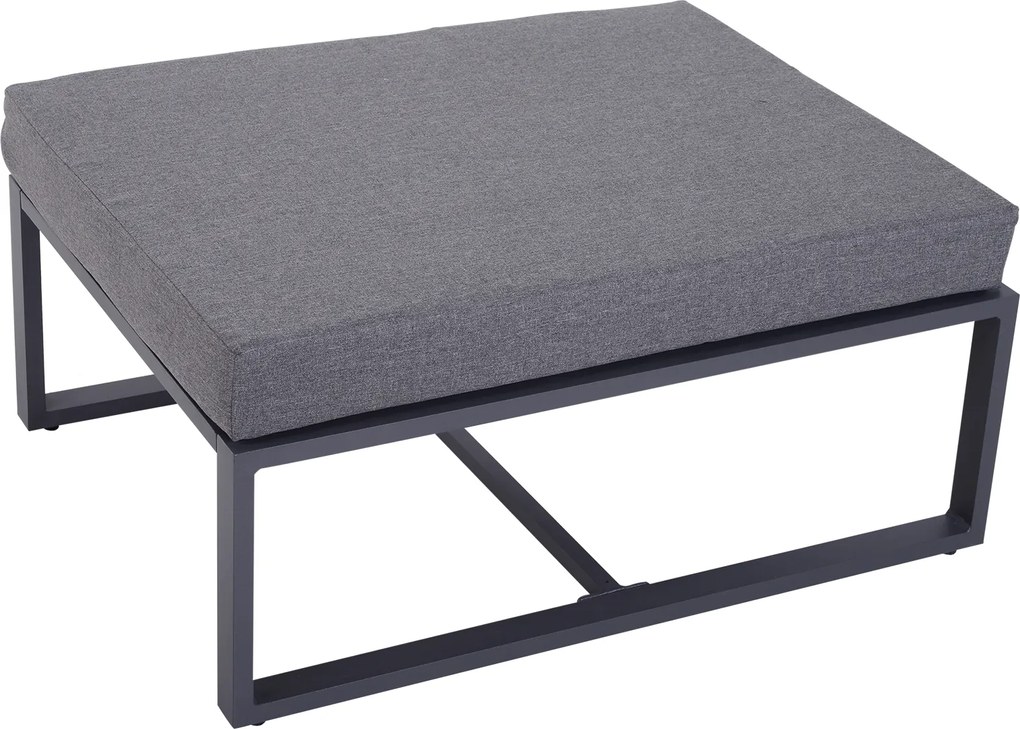 Outsunny set de mobilier de grădină 6 piese, canapele și scaune aluminiu, poliester, sticlă, gri pentu 4–5 persoane | Aosom Romania