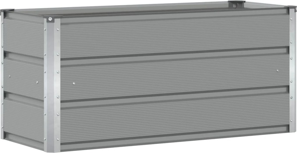 vidaXL Jardinieră Gri deschis 100 x 40 x 45 cm Oțel