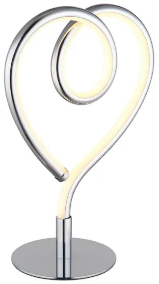 Lampă LED de masă Globo 28054C AMORE LED/6W/230V crom lucios