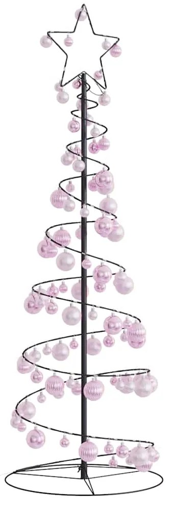 vidaXL Pom de Crăciun cu LED-uri 100 LED-uri alb cald 150 cm