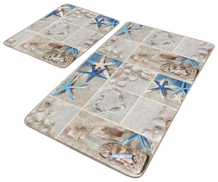 Covorașe de baie bej 2 buc. 60x100 cm – Mila Home