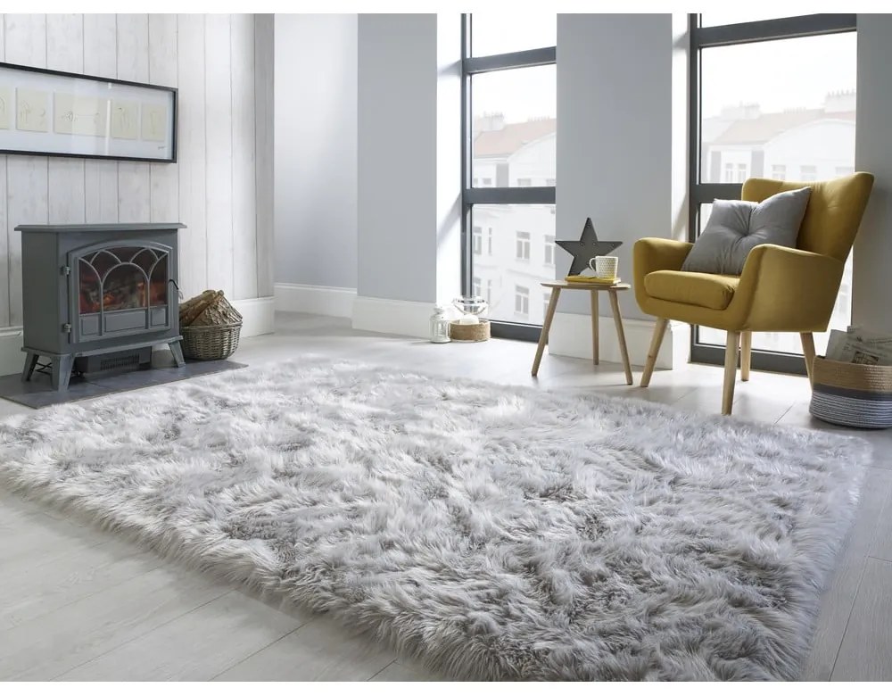 Covor Flair Rugs Sheepskin, 160x230 cm, gri