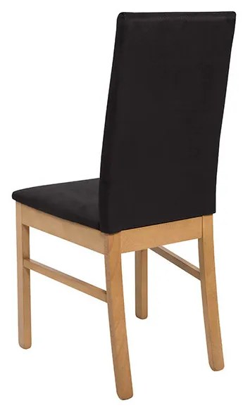 Scaun de sufragerie Ostia D09-TXK (Stejar natural + solar black). 1025962