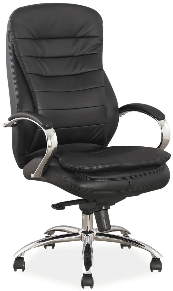 Fotoliu de birou Havas (piele ecologică negru). Promo -6%. 761703