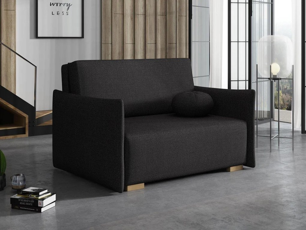 Canapea extensibilă Clovea Glov II (Negru) (cu sp. depozitare). Promo -17%. 1105458