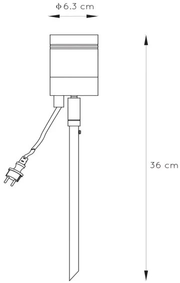 Lucide 14868/05/30 - Lampă exterior LED ARNE-LED 1xGU10/5W/230V negru
