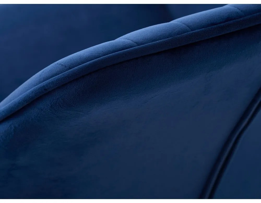 Set de scaune de sufragerie albastru închis cu cotiere 2 buc. tapițat Nolan Stripe – Unique Furniture