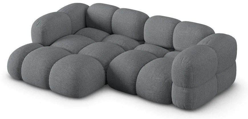 Colțar gri (cu colț pe partea stângă/cu șezlong) Loretto – Cosmopolitan Design