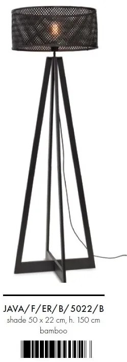 Lampadar eco din bambus Java 4-legs bl/50x22, bl