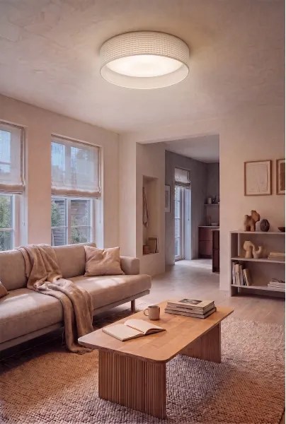 Brilagi-LED lampă LED dimabilă VEL. SM. ST. 36W/230V 3000-6000K, diam. 55 cm, cremă WT + telecomandă