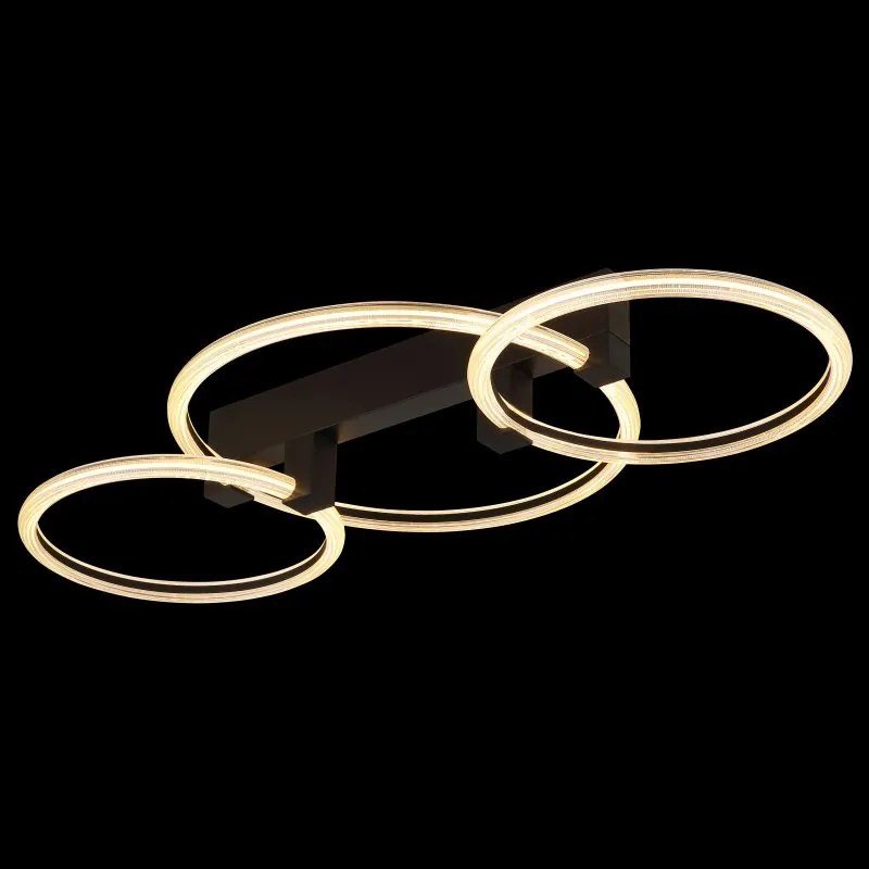 Plafoniera LED metal negru FLETCHER D2