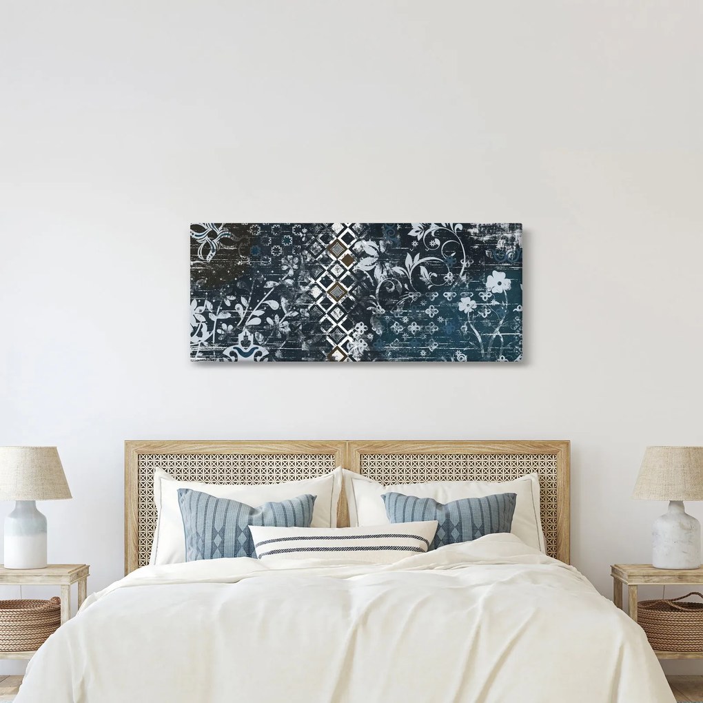 Tablou - Decorațiuni flori (120x50 cm)