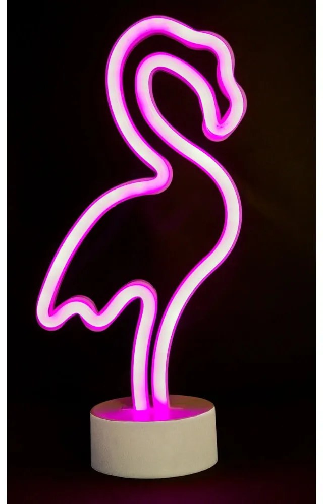 Decorațiune luminoasă neon verde-mentă Flamingo – Hilight