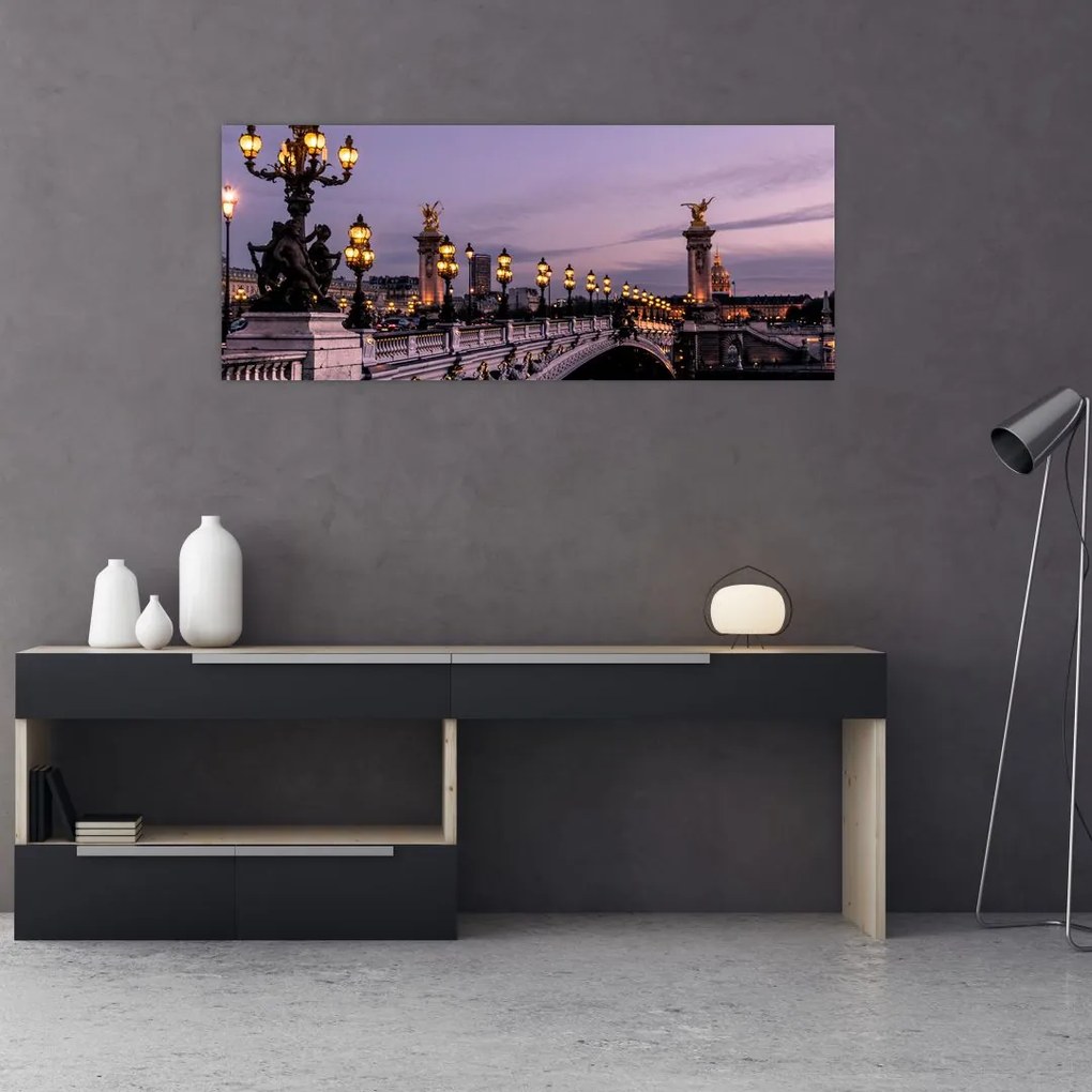 Tablou - Podul lui Alexandru al III.-lea din Paris (120x50 cm)