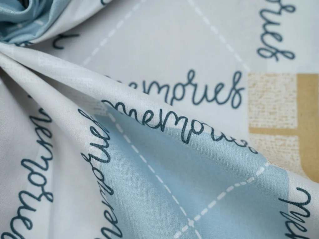 Lenjerie din microfibra GALDAR albastru Dimensiune lenjerie de pat: 70 x 80 cm | 140 x 200 cm