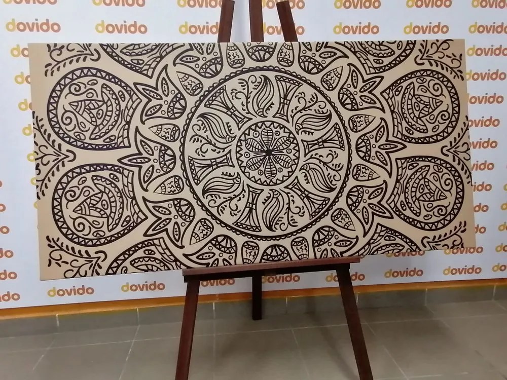 Tablou Mandala cu model natural abstract