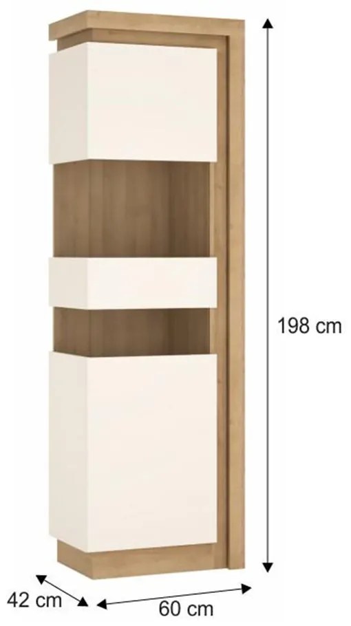 Vitrină Leonan 03 (cu iluminat) (S). 808434