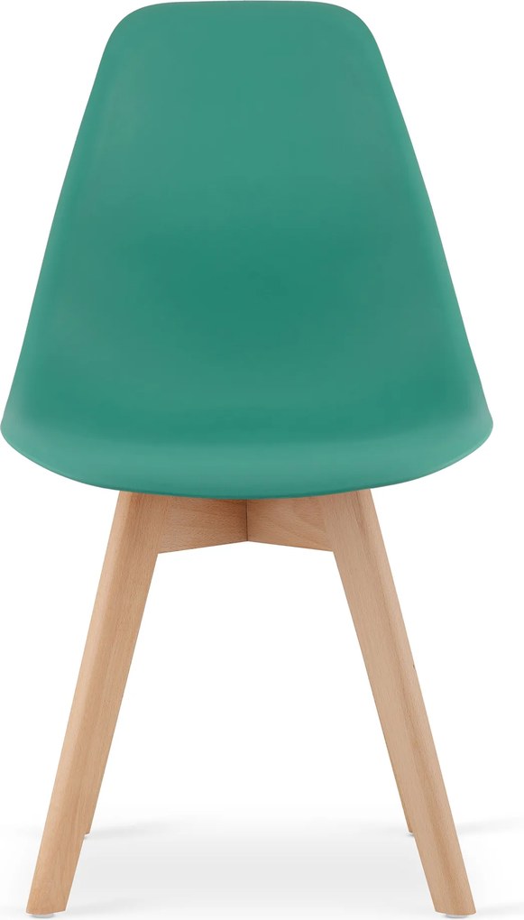 OFERTA Scaun verde KITO cu picioare din fag II. calitate