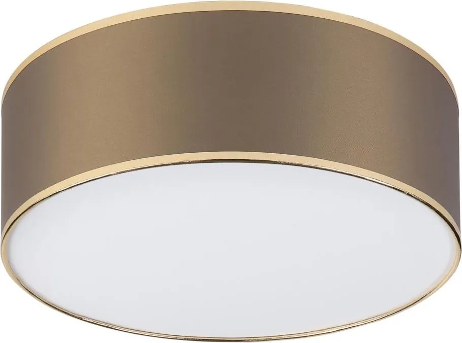 Plafonieră SIRJA DOUBLE, 2 x E14, 15 W fiecare, 230 V, Ø 35 cm, maro/auriu