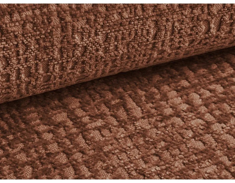 Colțar cărămiziu extensibil/cu spațiu de depozitare Kalena – Makamii