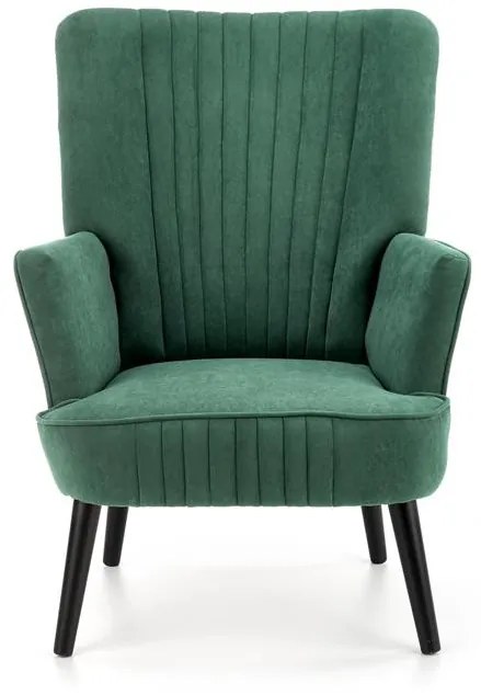 Fotoliu tapitat Delgado Velvet verde – H100 cm