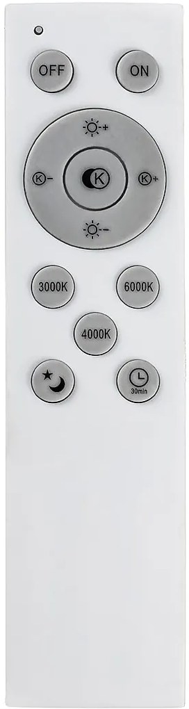 Plafoniera LED cu telecomanda design slim Tesia argintiu 60W