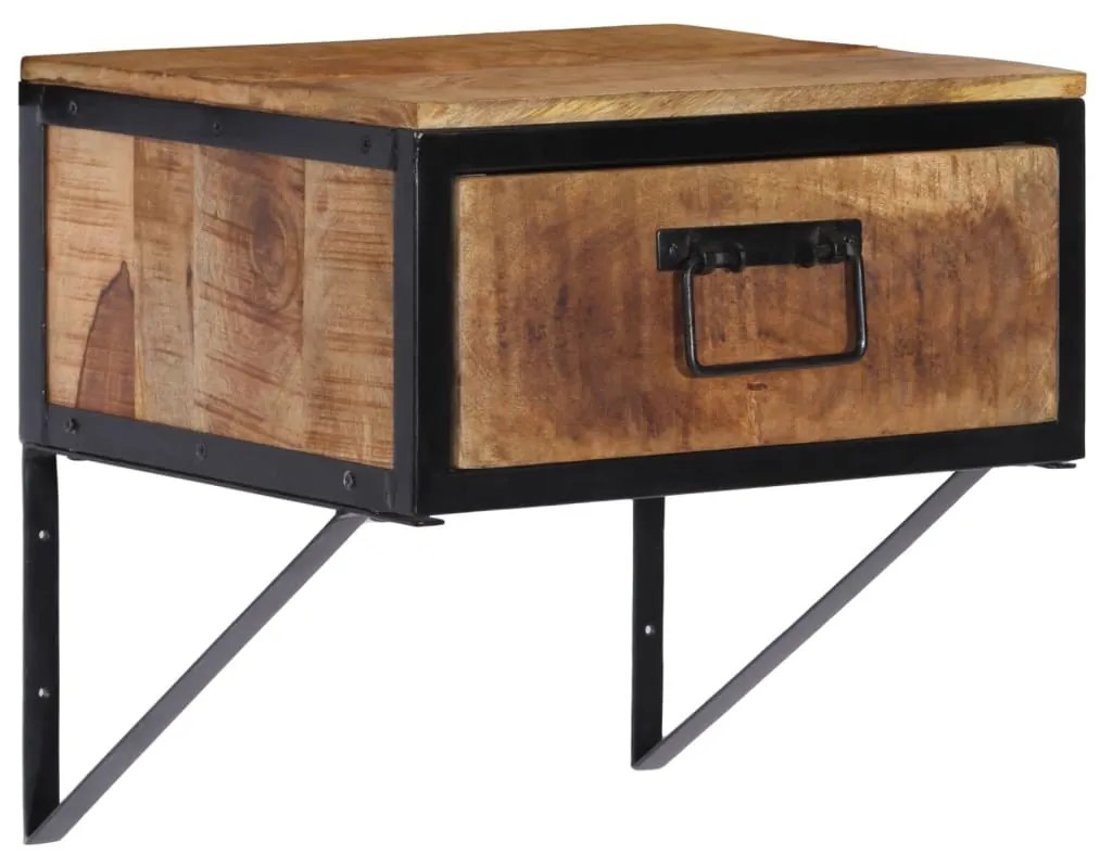 vidaXL Noptieră, 40x35x40 cm, lemn masiv de mango