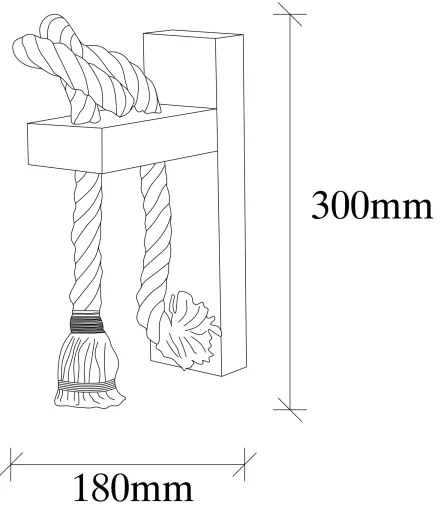 Aplică EREBOS 1xE27/40W/230V
