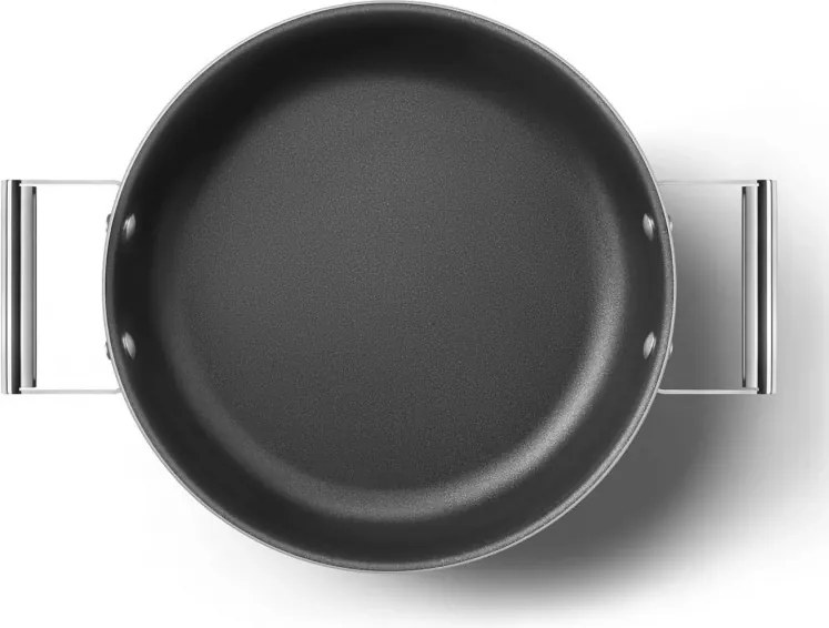 Cratita cu capac Smeg CKFD2811RDM, 28 cm, 3,7 l, Acoperire antiaderenta cu 3 straturi, Cuptor pana la 250°C, Fara PFAS, Toate plietele inclusiv inductie, Rosu