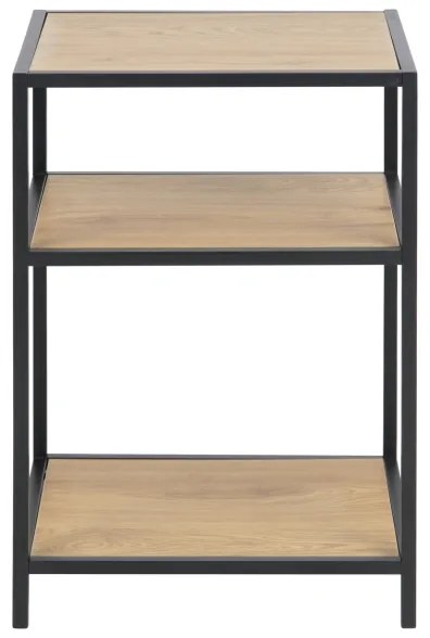 Noptieră SARON stejar/negru