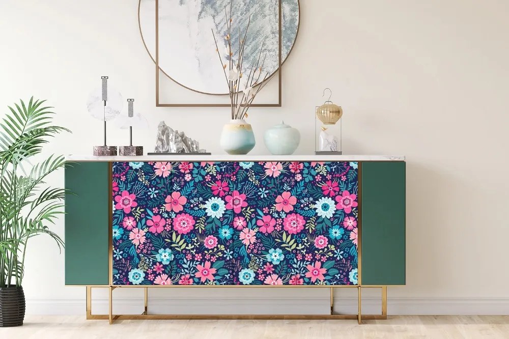 Autocolant mobila Model floral