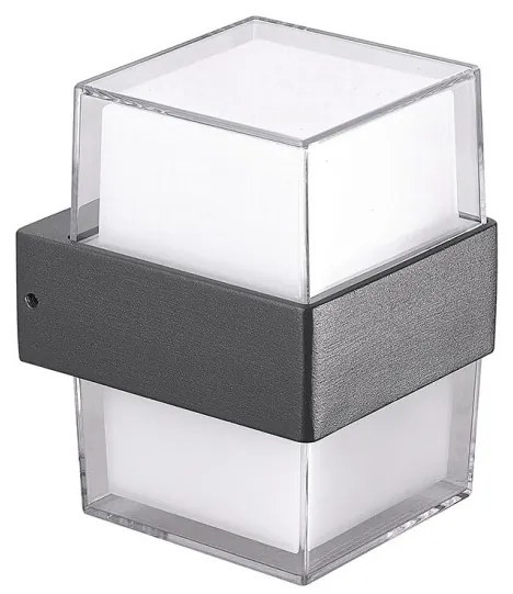 Aplica LED de perete exterior moderna IP54 LARS SQUARE 4000K